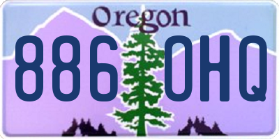 OR license plate 886OHQ