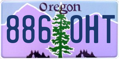 OR license plate 886OHT