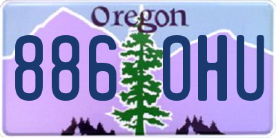 OR license plate 886OHU