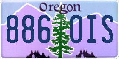 OR license plate 886OIS