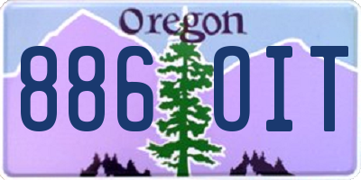 OR license plate 886OIT
