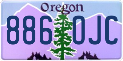 OR license plate 886OJC
