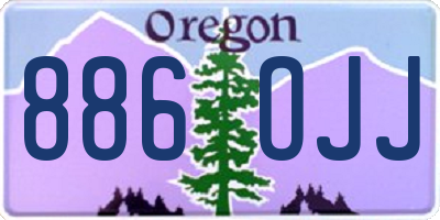 OR license plate 886OJJ