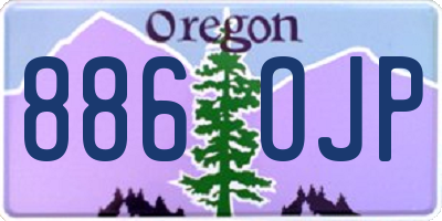 OR license plate 886OJP
