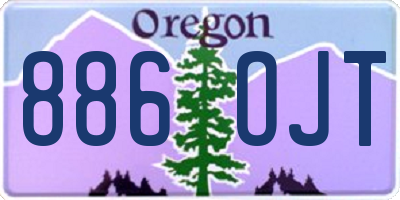 OR license plate 886OJT