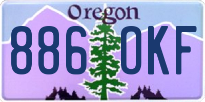 OR license plate 886OKF
