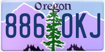 OR license plate 886OKJ