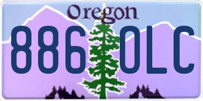 OR license plate 886OLC