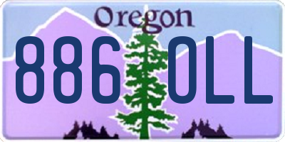 OR license plate 886OLL