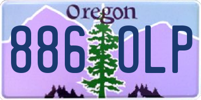 OR license plate 886OLP