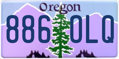 OR license plate 886OLQ
