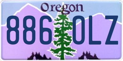 OR license plate 886OLZ