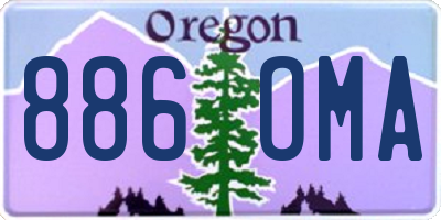 OR license plate 886OMA