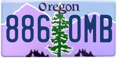 OR license plate 886OMB