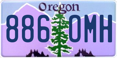 OR license plate 886OMH