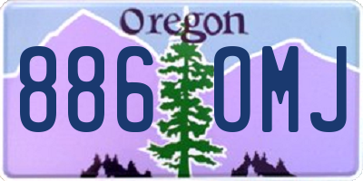 OR license plate 886OMJ