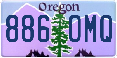OR license plate 886OMQ
