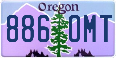 OR license plate 886OMT