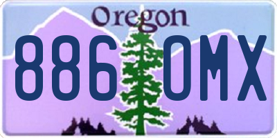 OR license plate 886OMX