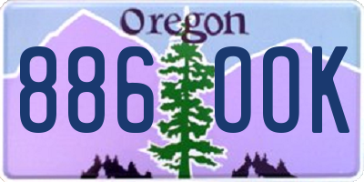 OR license plate 886OOK