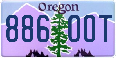 OR license plate 886OOT