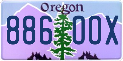 OR license plate 886OOX