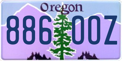 OR license plate 886OOZ