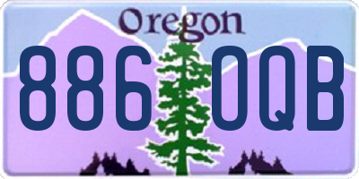 OR license plate 886OQB