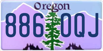 OR license plate 886OQJ