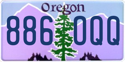 OR license plate 886OQQ