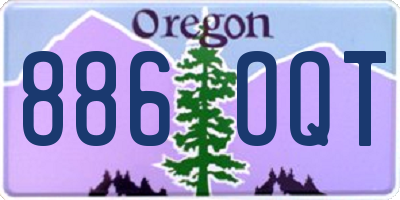 OR license plate 886OQT