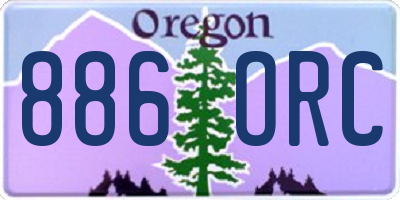 OR license plate 886ORC
