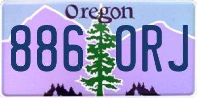 OR license plate 886ORJ