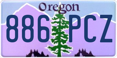 OR license plate 886PCZ
