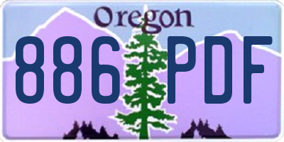 OR license plate 886PDF