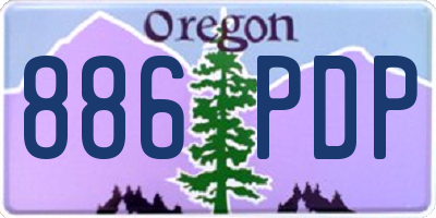 OR license plate 886PDP