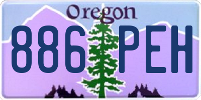 OR license plate 886PEH