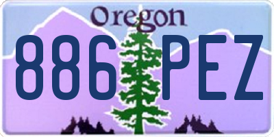 OR license plate 886PEZ