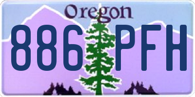 OR license plate 886PFH
