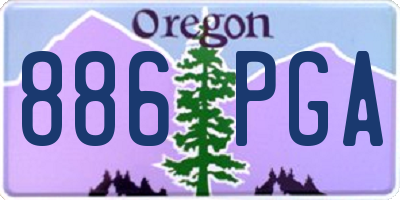 OR license plate 886PGA
