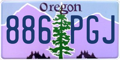 OR license plate 886PGJ