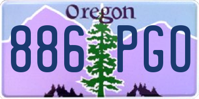 OR license plate 886PGO