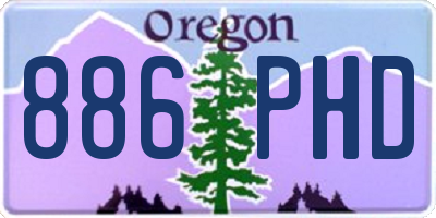 OR license plate 886PHD