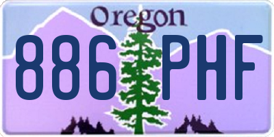 OR license plate 886PHF