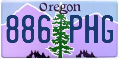 OR license plate 886PHG