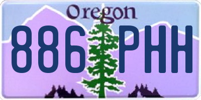 OR license plate 886PHH