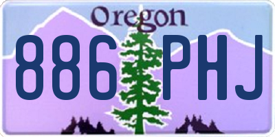 OR license plate 886PHJ