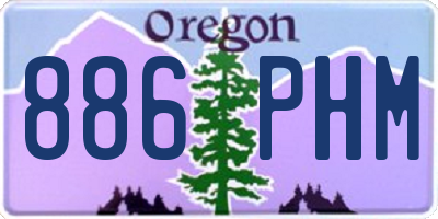 OR license plate 886PHM