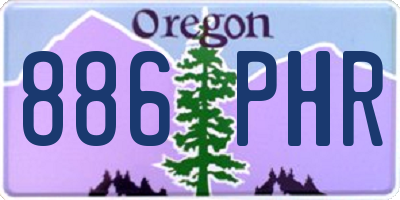 OR license plate 886PHR