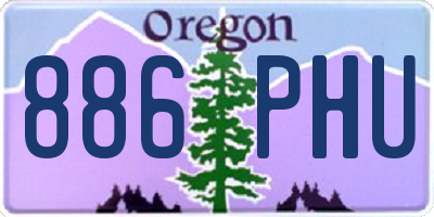 OR license plate 886PHU